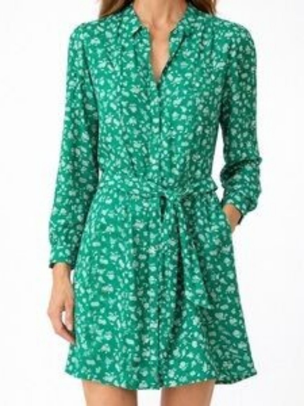Untuckit Virgina Tie Waist Belted Dress Sz 10 EUC